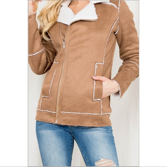 Faux Suede jacket - Picture 1 of 5
